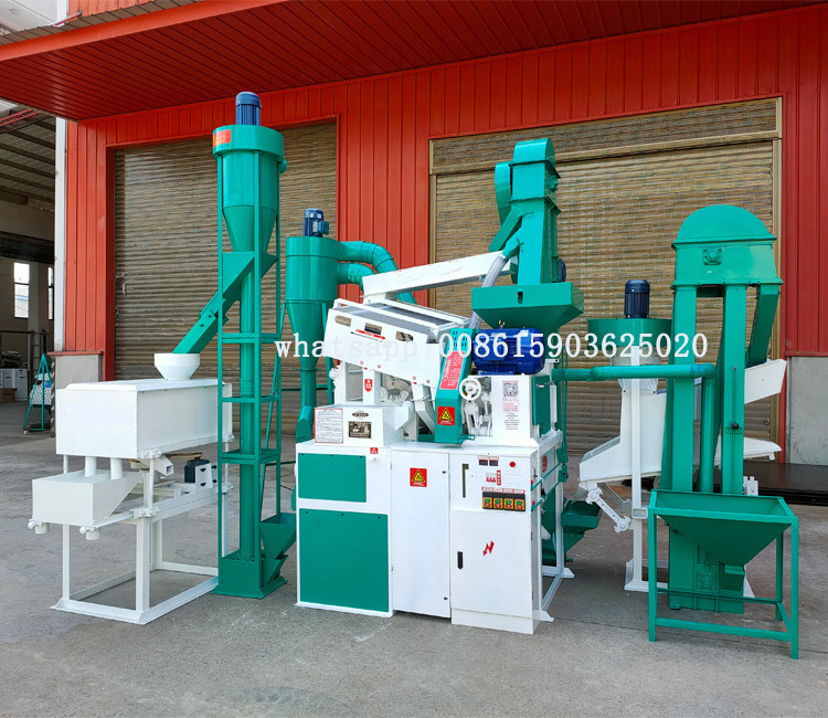 15 Tpd small Complete Set Combined Rice Mill Processing Machine ...
