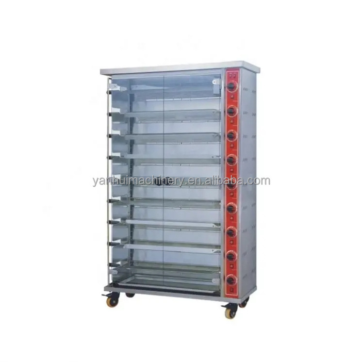 Chicken Pig Roaster Pork Roast Machine Spit Roaster Electric BBQ Grill Coal BBQ Charcoal Chicken Roaster Machine