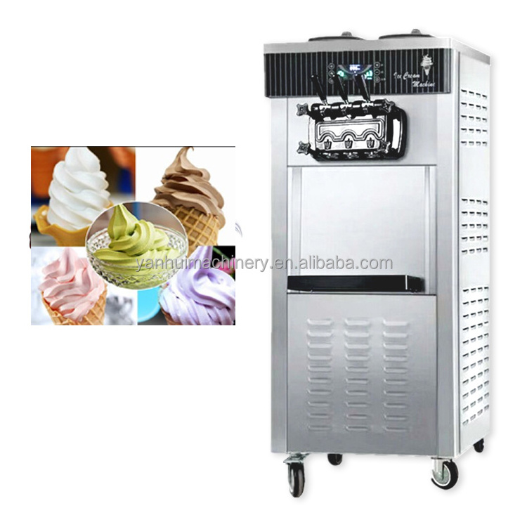 Ice Cream Machine 18L/H Economic tabletop Stainless Steel Commercial Automatic Soft Serve Ice Cream Maker Machine