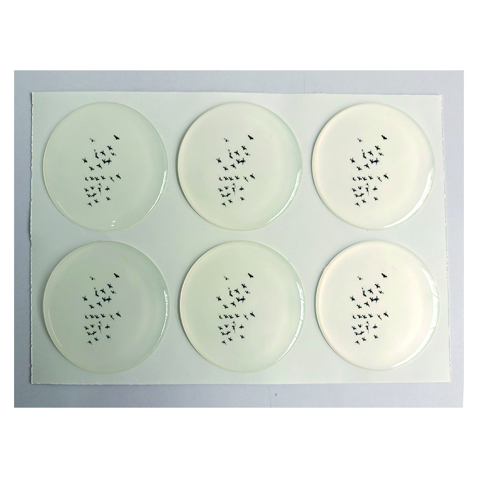 Good Selling Clear Epoxy Resin Dome Stickers Waterproof Adhesive Polyurethane Domes No Yellowing with AG Glue