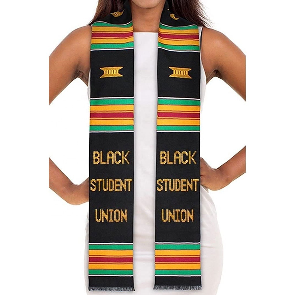 High-quality Custom Uniform Academic Gown with Stole Adult Graduation Cap and Tassel Black Magic Sash