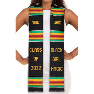 High-quality Custom Uniform Academic Gown with Stole Adult Graduation Cap and Tassel Black Magic Sash