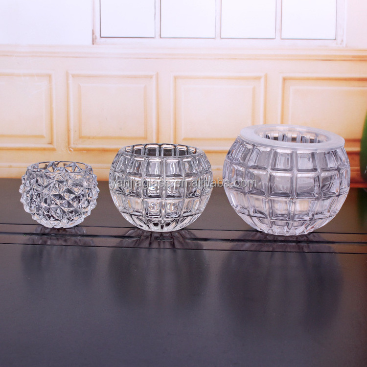 bulk glass jar 100ml/260ml/440ml/720ml rotary candle holder