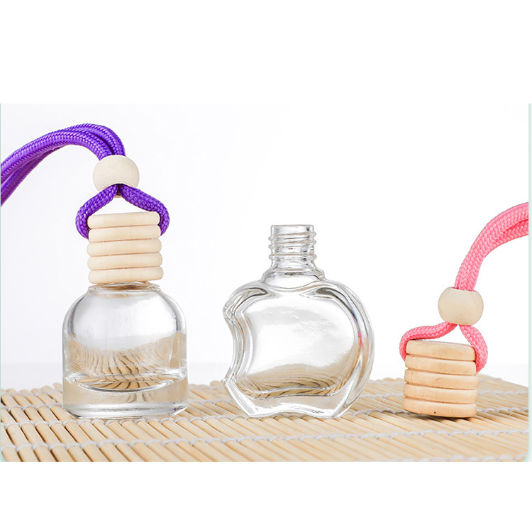 Wholesale car perfume aroma fragrance diffuser 7ml 10ml  bottle with bamboo lid and hanging string