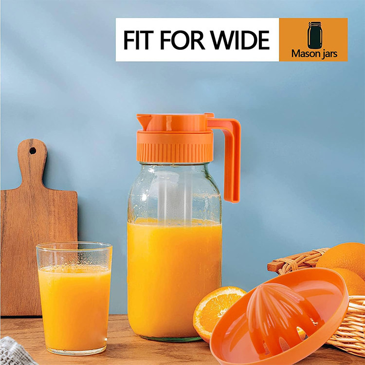 New Collection Glass Juice Bottles With Filter 30oz Manual Lemon Juice Hand Squeezer Bottles