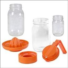 New Collection Glass Juice Bottles With Filter 30oz Manual Lemon Juice Hand Squeezer Bottles