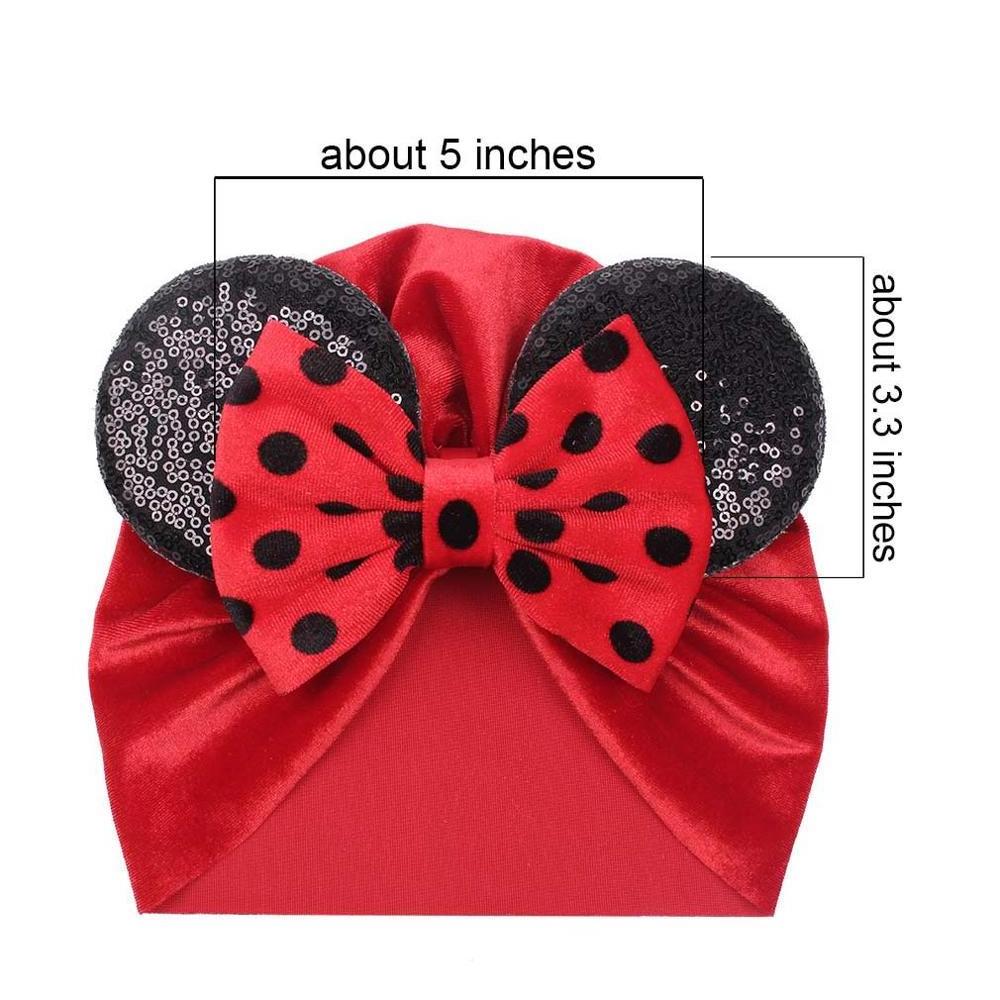 Baby Turban Chic Winter Velvet Mouse Ears Headband Custom Hair Accessories 2019 New Arrival