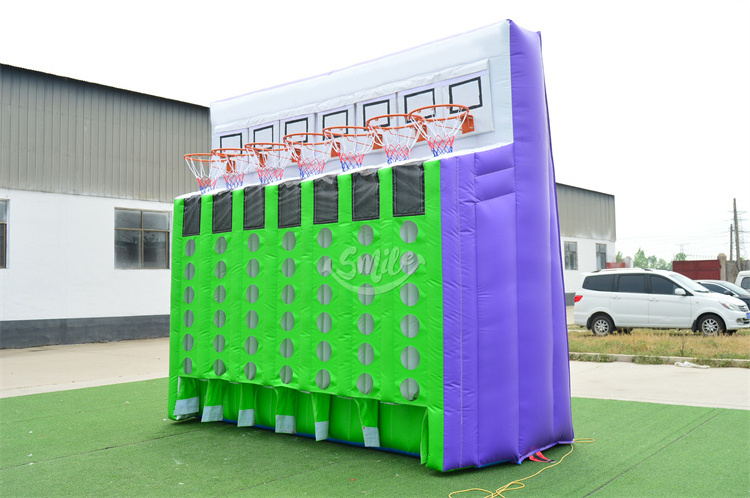 Basketball Connect 4 In A Row Basketball Inflatable Shoot GameInflatable Carniv Game For Rentals