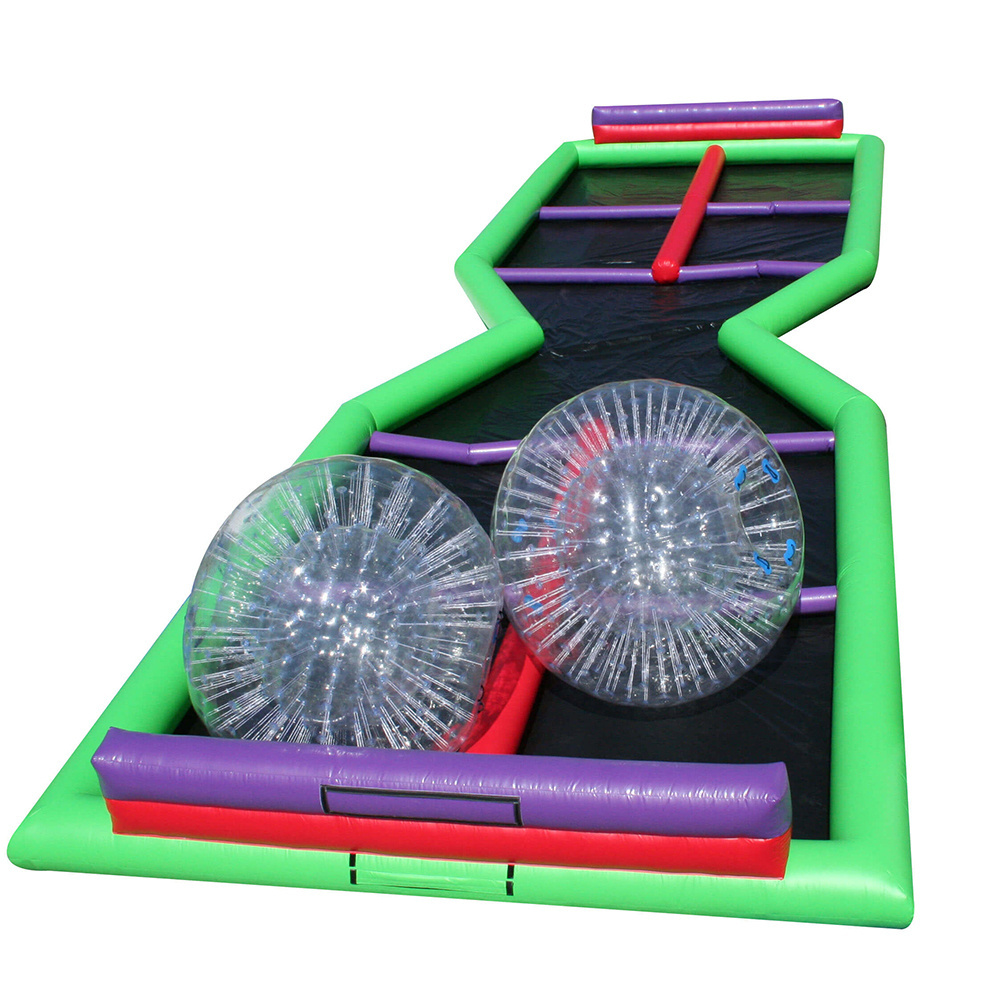 Custom Go Kart Inflatable Race Track Zorb Ball Air Track Inflatable Track For Sale