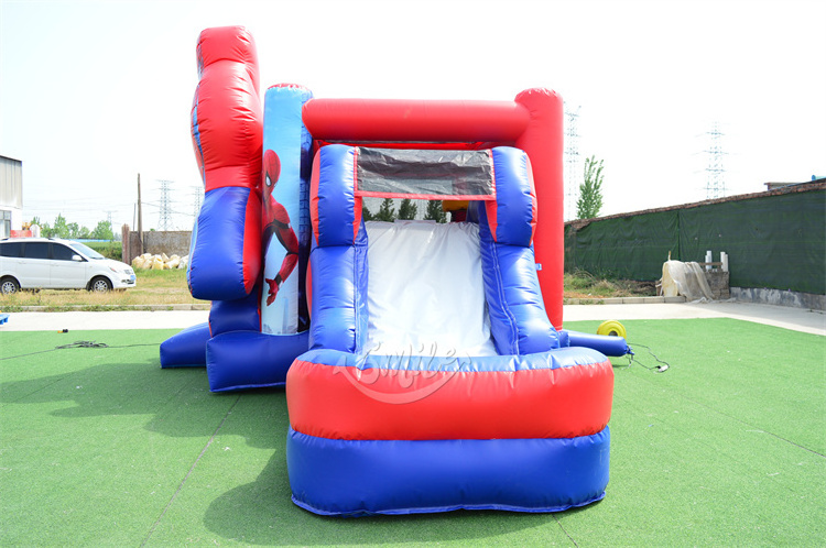 Factory Price Inflatable Spider Man Bouncy Castle Combo Inflatable Spiderman Bounce House Hoppborg Inflatable Bouncer House