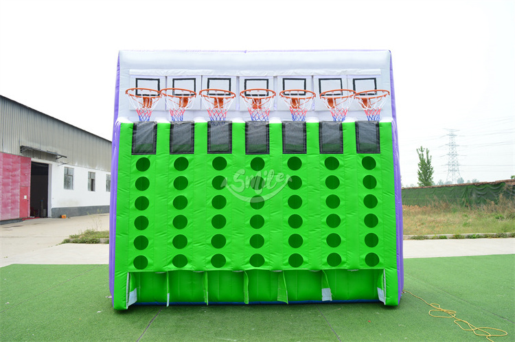 Basketball Connect 4 In A Row Basketball Inflatable Shoot GameInflatable Carniv Game For Rentals