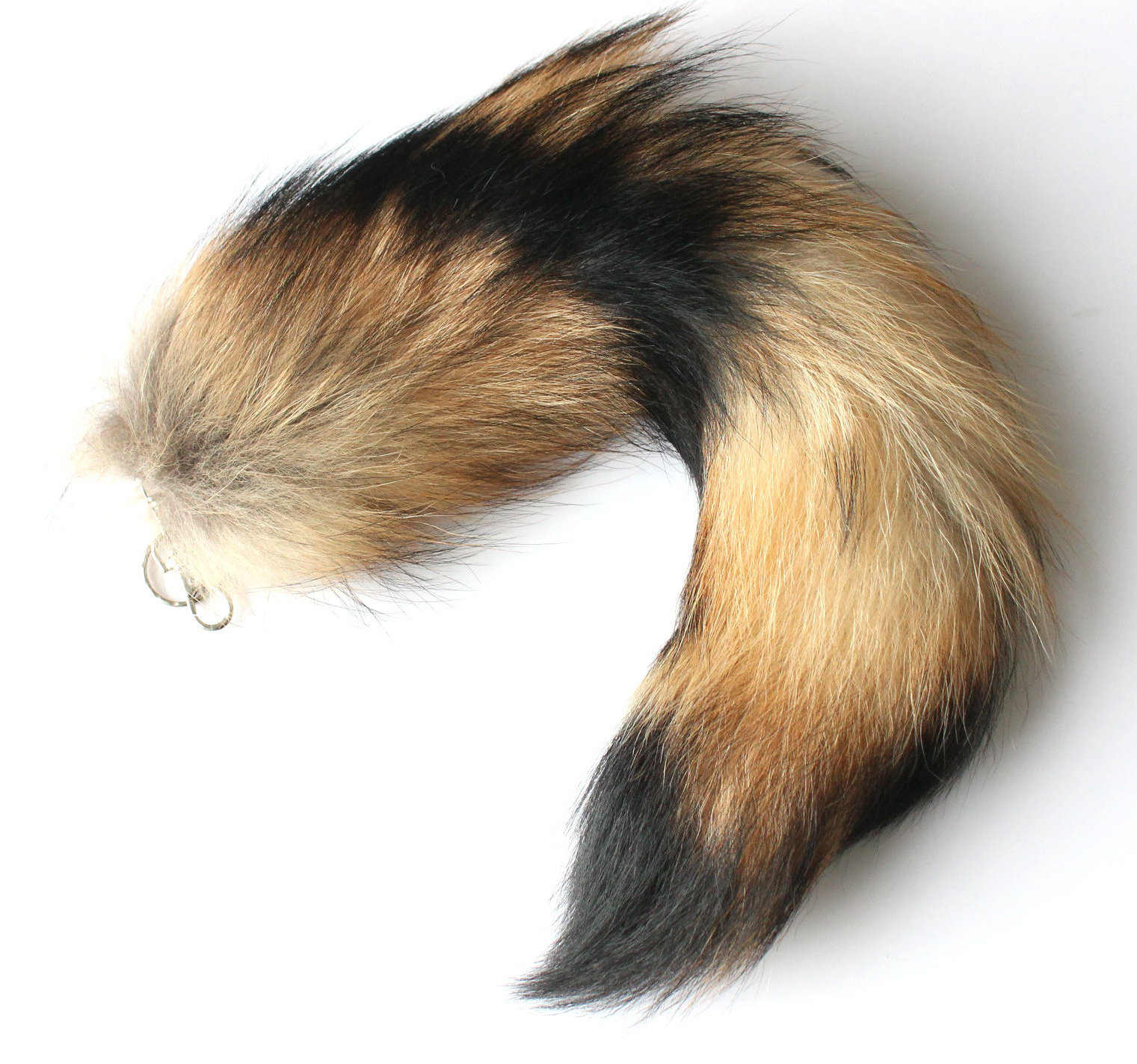 Tail Key Chain Wholesale Cheap Price Real Fur for Sale American Racoon Fur Raccoon Fur Natural Color Opp Bag Yanlifur 50g-60g