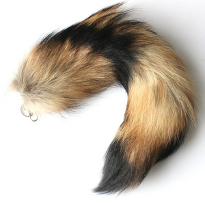 Tail Key Chain Wholesale Cheap Price Real Fur for Sale American Racoon Fur Raccoon Fur Natural Color Opp Bag Yanlifur 50g-60g