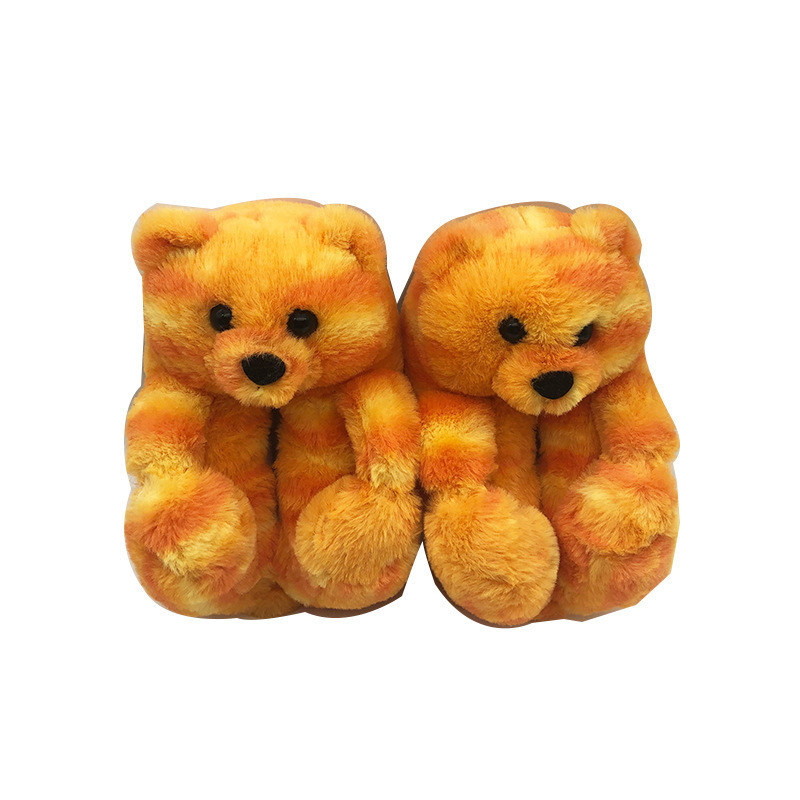 drop shipping house plush slippers big teddy bear slippers for toddlers