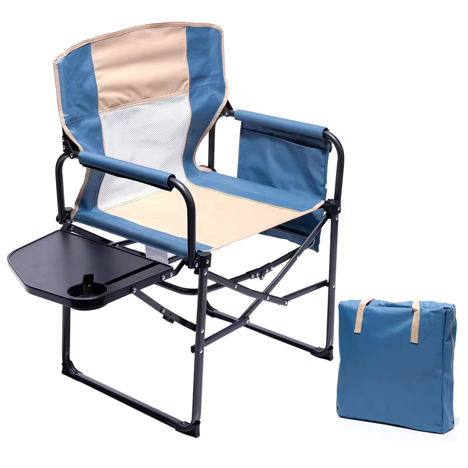 Heating Camping Chair Lightweight And Portable Folding Chair With Side Table Beach Fishing Travel Concert Outdoor Lawn Chair