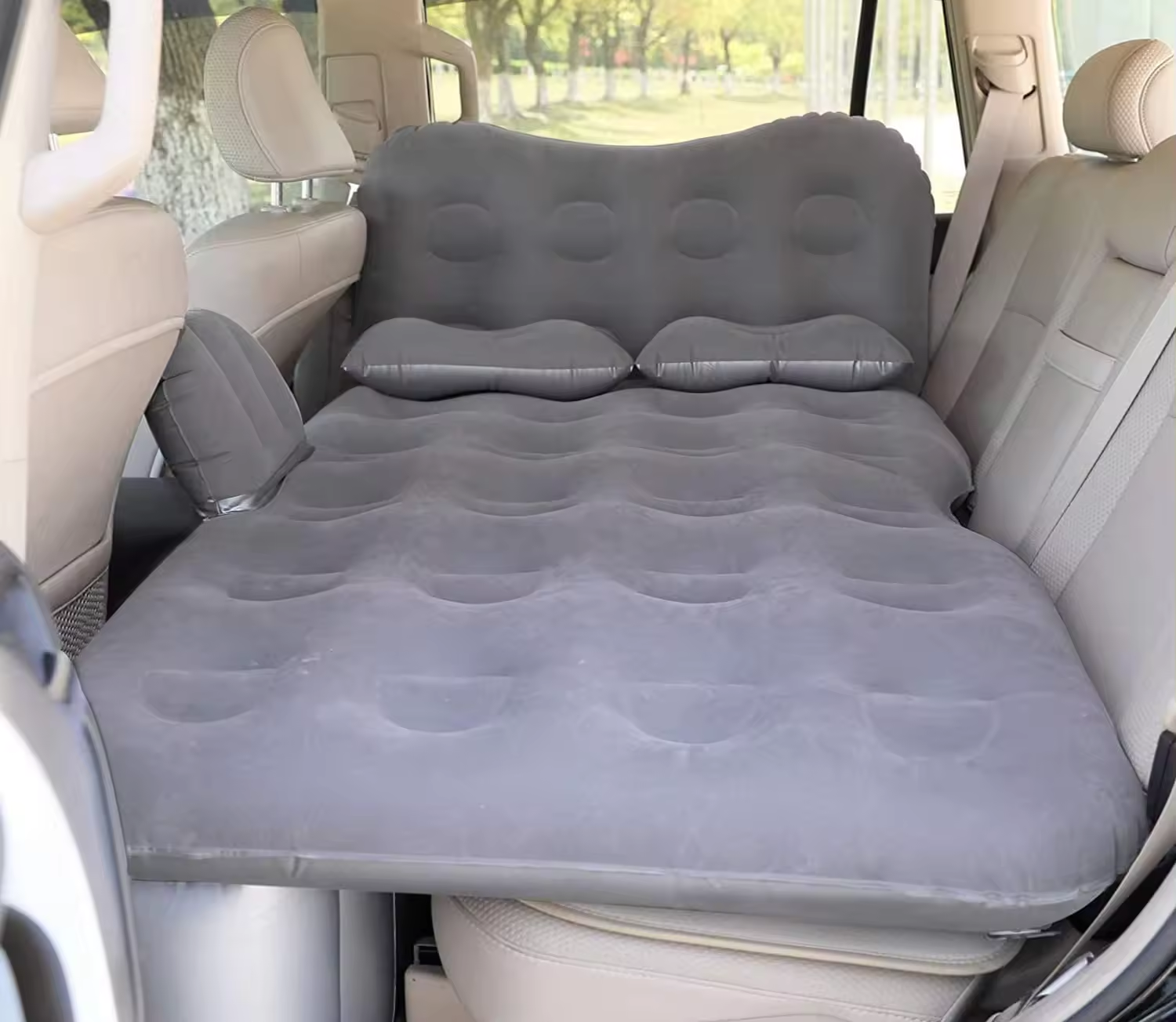 Outdoor Thickened Camping sleeping pad  PVC  Rear Seat car travel inflatable mattress Air Mattress car Bed