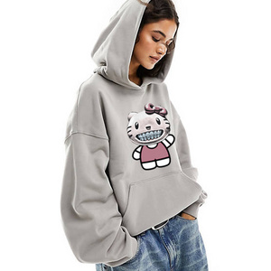 China Wholesaler custom graphic hoodie women oversizE Ivory cream whitre vintage designer hoodies cheap