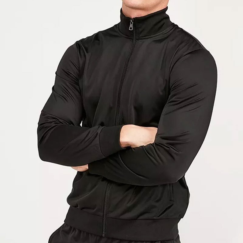 Custom Polyester Training Wear Sweat Suits Wholesale Black Slim Fit Blank Jogging Men Tracksuits