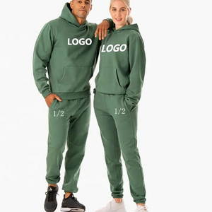 Wholesale Factory directly sales unisex jogging wear tracksuit cotton polyester blend sweat suits loose fit tracksuit