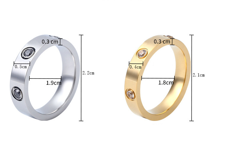 Spinner Diamond Custom Couple Ring Promise Stainless Steel Fashion Jewelry Finger Rings Men Women Wholesale For Couples