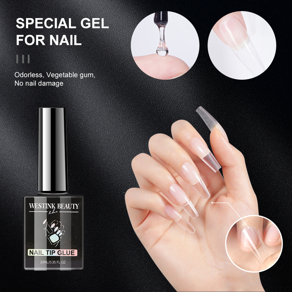 The Westink Beauty 10ml Nail Tips Glue Gel Multifunction False Nail Adhesive Nail Gel Polish Art Glue