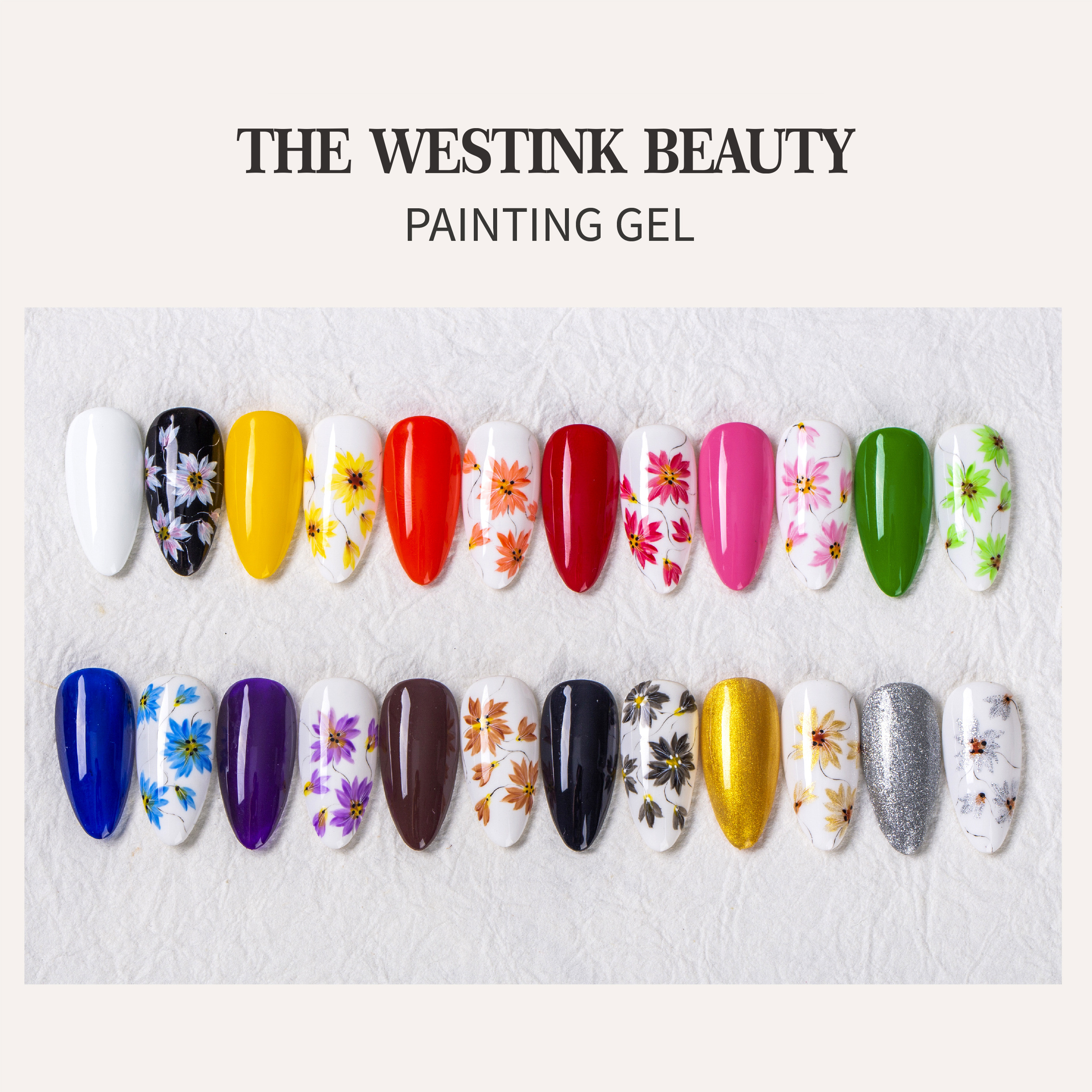 OEM/ODM Soak Off  Paint UV Nail Gel Set Nail Art uv led Painting gel