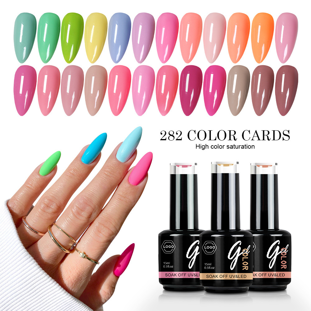 Nails Gel Suppliers Private Label Soak OFF Color Gel nail polish color gel