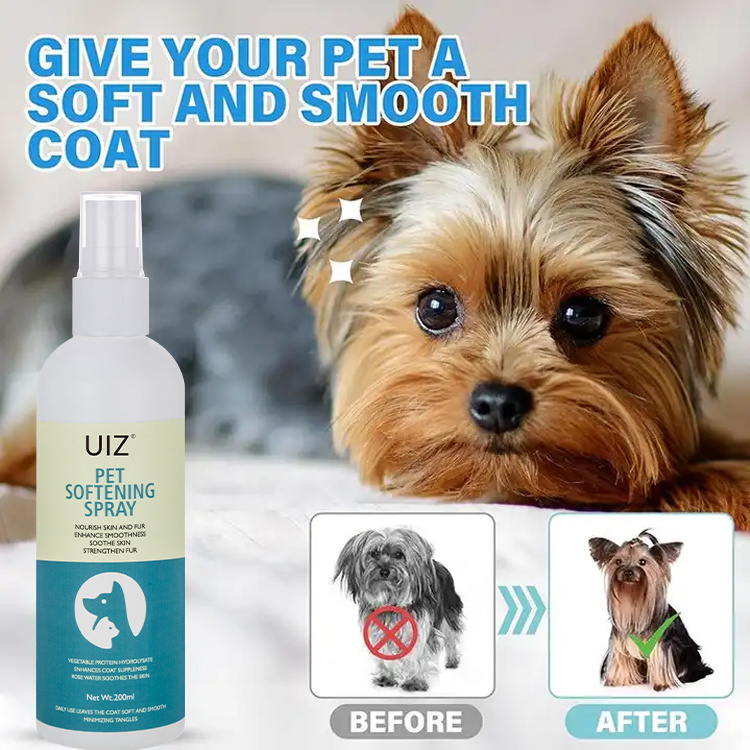 Pet Softening Spray Nourish Skin And Fur Enhance Smoothness Soothe Skin Strengthen Fur No-Rinse Deodorant