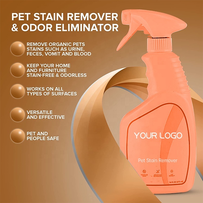 Pet Stain Remover & Odor Eliminator for carpets Furniture Kennel Cleaning Deodorant & Stain Remover Spray Dogs & Cats