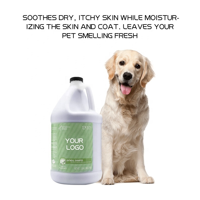 Organic Natural Dog Oatmeal dry Shampoo Eliminates Odors Soothes Conditioning Deodorizing for Dogs Cats & Pets Treatment Wash