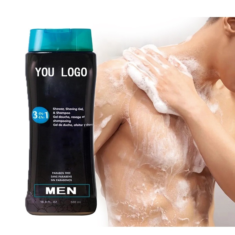 Newest mens 3 in 1 body wash, Shaving Gel And Shampoo Moisturizing Whitening Remove Dead Skin Bulk Liquid shower gel