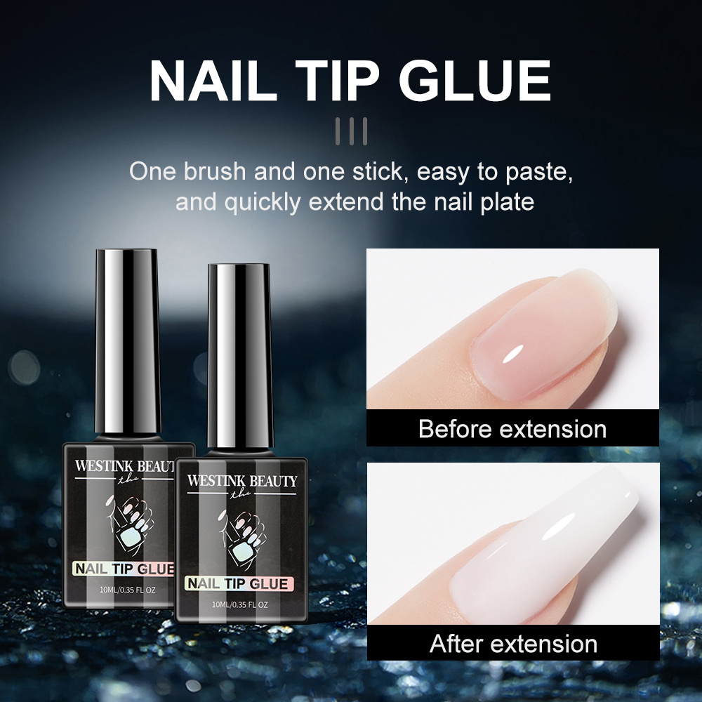 Custom Logo Private Label Bond False Fake Press On Nails Glue Nail Tips Glue Gel Bulk For Nail Extension