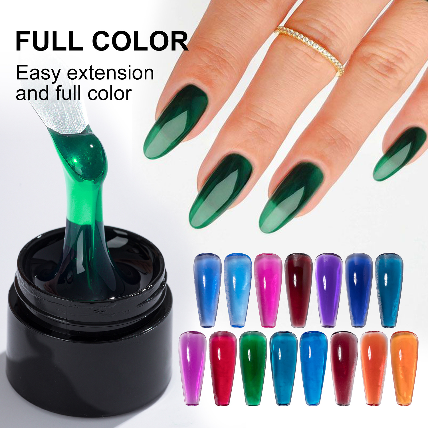 Westink Beauty Glass Extension Soak Off Gel Amber Builder UV  Gel  For Nails Art Salon