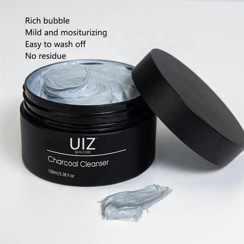 Charcoal face Cleanser for men skin care Deep cleaning Balances oily skin Buffs away dead skin cells Unclogs pores facial wash