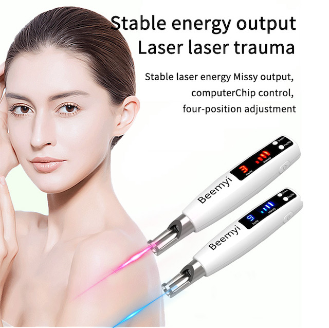 Convenient picosecond pen Laser portable carry eyebrow washing tattoo remove blue light red light facial beauty