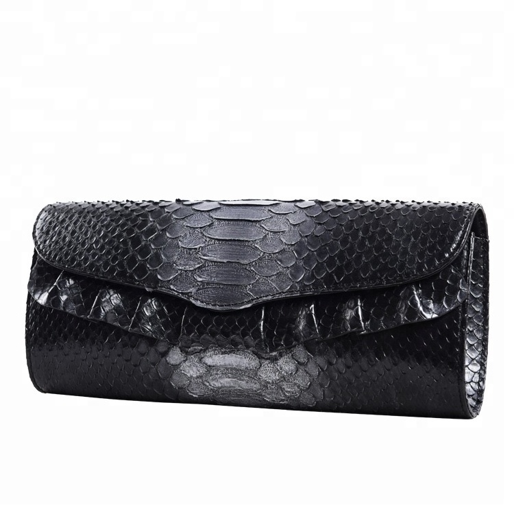 Luxury Leather Clutch Bag Women snake skin Ruffles Evening Bags Genuine Leather Brand Name Handbags Sell Designer Purse lady