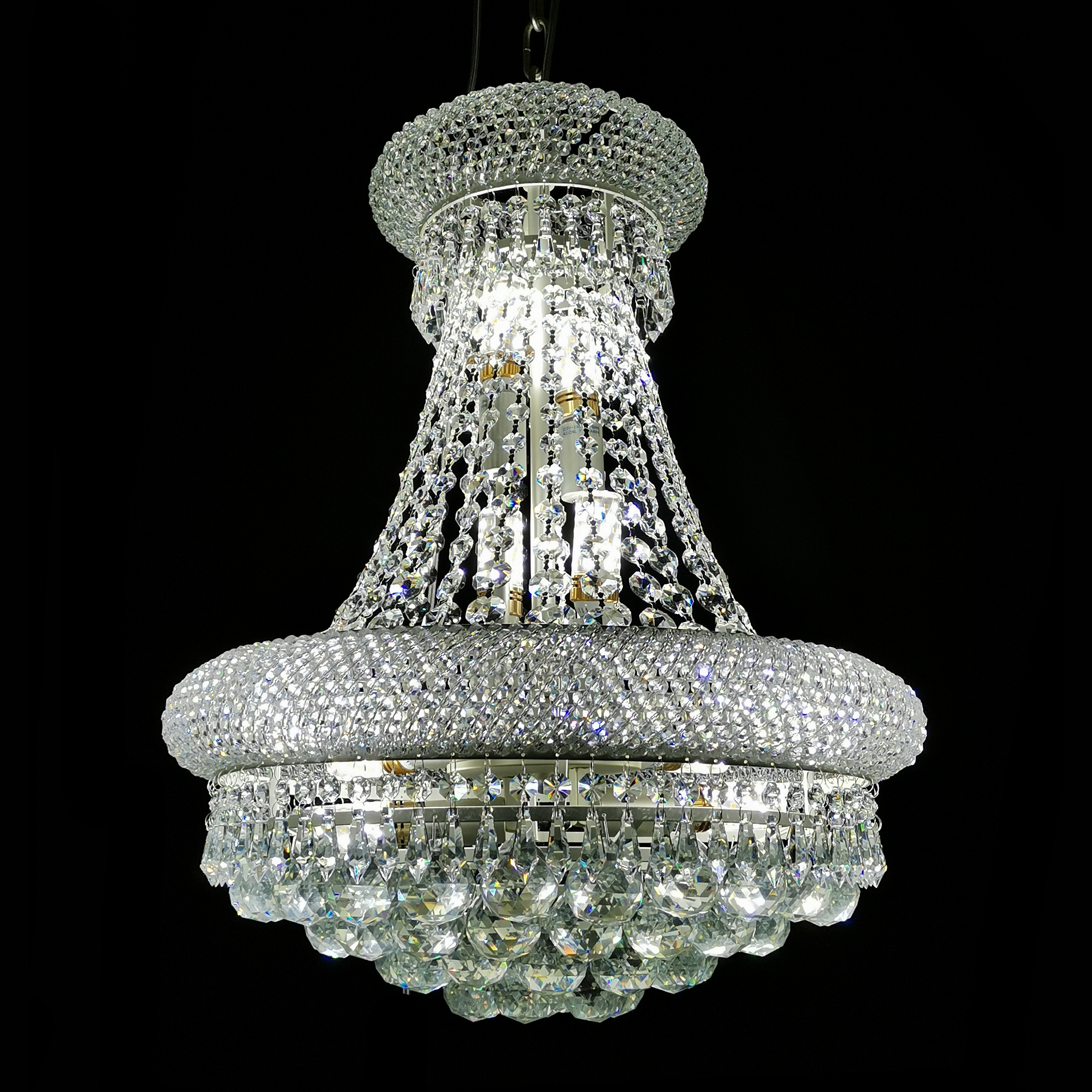 Limited time spike 110-240V led pendant light murano luxury blown glass crystal chandelier