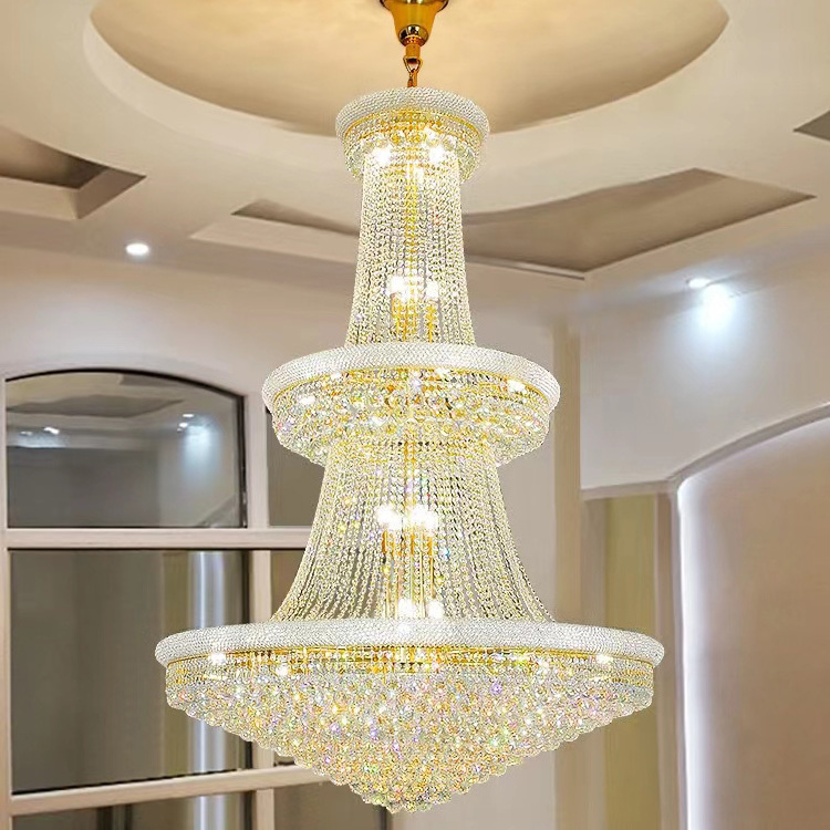 Hanging Light Luxury K9 Cristal Pendant LED Lighting Fixture Crystal Chandelier Modern