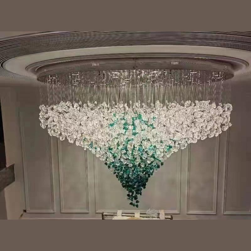 Hot Sale New Design Hotel Lobby hallway luxury crystal ceiling chandeliers