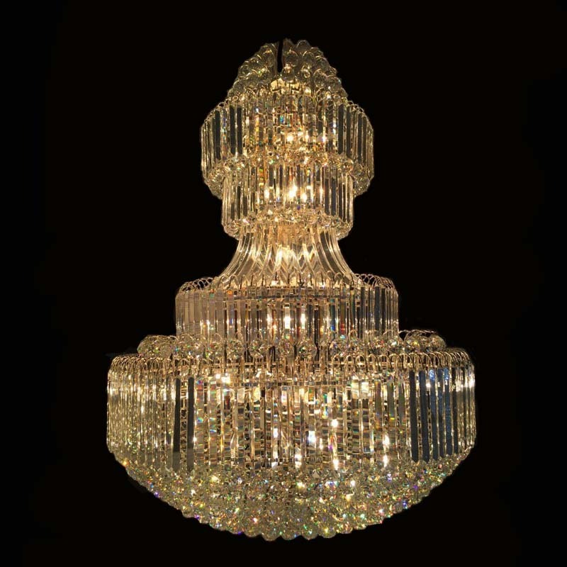 Modern K9 Crystal Oval Glass Beads Living Room Modern Flush Mount Crystal Chandelier