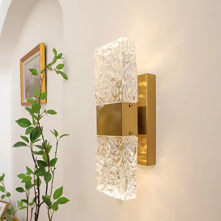 Home Hotel decoration Modern Indoor Mounted Fixture Crystal Wall Lamp light