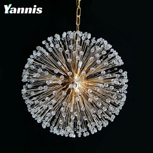 Hot selling stylish high quality luxury restaurant brass color material indoor chandeliers