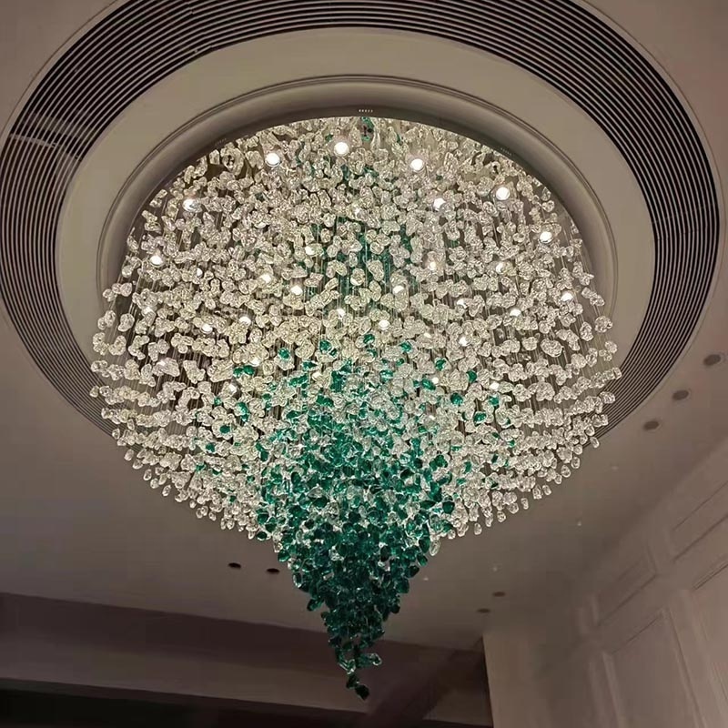 Hot Sale New Design Hotel Lobby hallway luxury crystal ceiling chandeliers