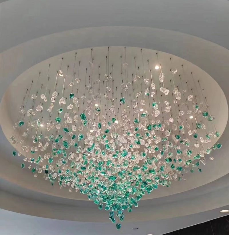 Hot Sale New Design Hotel Lobby hallway luxury crystal ceiling chandeliers