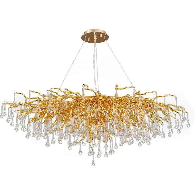 Modern Pendant Ceiling Lamps Luxury Hanging Fixture Crystal Chandelier Lights for Living Room