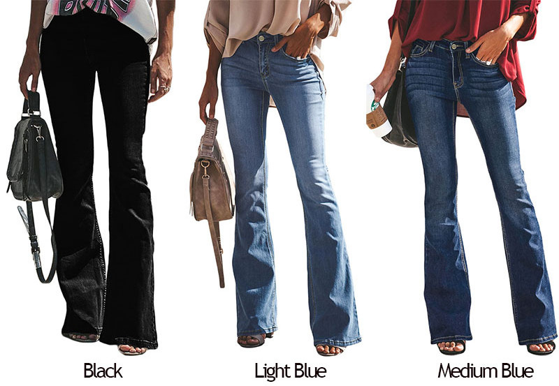 Woman's Wash Vintage Wide Leg Jeans Spring Autumn Winter Long Flares Denim Jean Ladies Female Bell-bottomed Pants