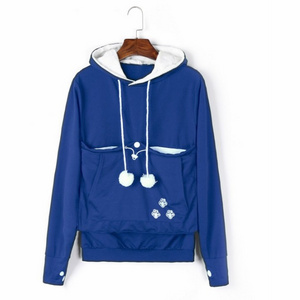 Winter Cartoon Hoodies Lover Cats Kangaroo Dog Hoodies Long Sleeve Sweatshirt Front Pocket Casual Animal Ear Hoodie 4xl