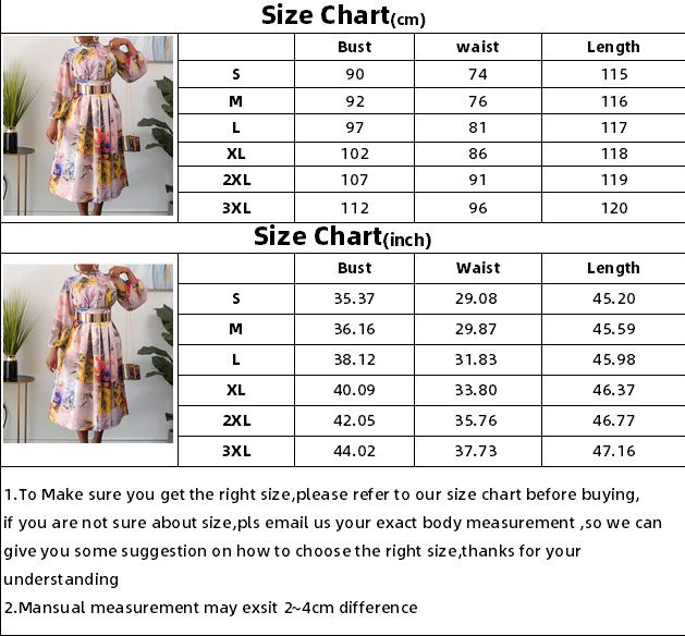 2024 Women Printed Dress A Line Pleated Long Lantern Sleeves with Waist Belt Retro Elegant Office Lady Classy Date Out Dress