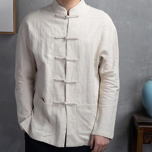 M-5XL  Chinese Style Shirts Traditional Kung Fu Tai Chi Cotton And Linen Tang Suit Uniform Shirt And Blouses Clothing