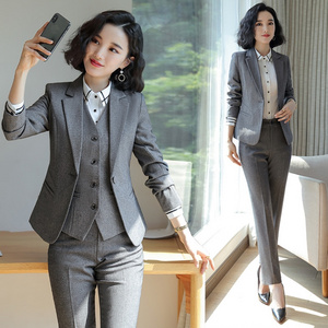 S-5XL Professional Set Women's New Korean Suit Business Formal Fashion Style 5-piece Set